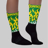 Dunk Low Reverse Brazil Sublimated Socks FIRE Graphic