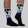 Space Jam 11s DopeSkill Sublimated Socks FIRE Graphic