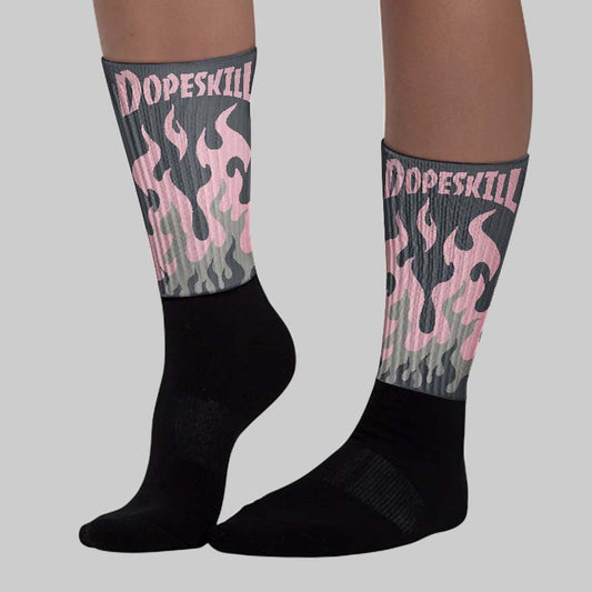 Max 95 OG “Pink Foam” DopeSkill Sublimated Sock FIRE Graphic