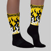 Yellow Ochre 6s DopeSkill Sublimated Socks FIRE Graphic