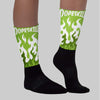 FIRE Sublimated Socks Match Dunk Low 'Chlorophyll'