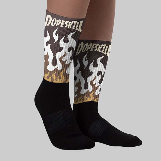 Earth 5s DopeSkill Sublimated Sock FIRE Graphic