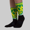 Dunk Low Reverse Brazil Sublimated Socks FIRE Graphic