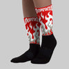 FIRE Sublimated Socks Match Fire Red 3s