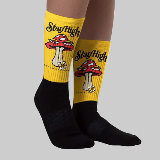 Yellow Collection DopeSkill Sublimated Socks Stay High Graphic