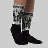 Cool Grey 9s DopeSkill Sublimated Sock FIRE Graphic