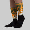 Olive 5s DopeSkill Sublimated Socks FIRE Graphic