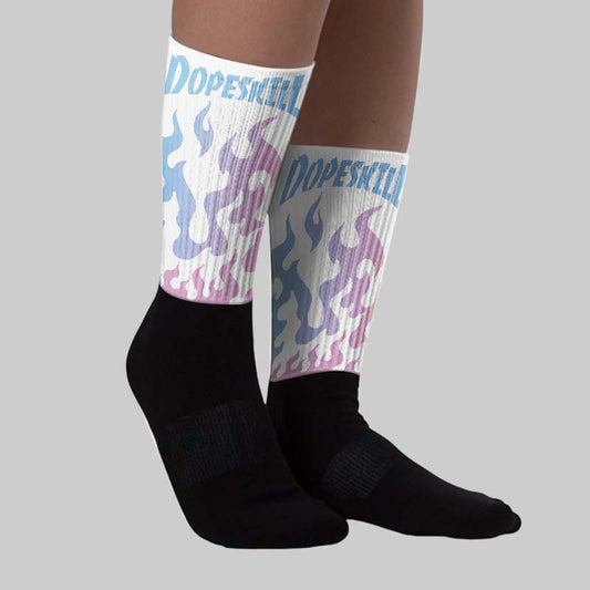 Year Of The Snake 5s DopeSkill Sublimated Sock FIRE Graphic