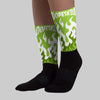 FIRE Sublimated Socks Match Dunk Low 'Chlorophyll'