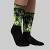 Foamposite One "Pine Green" DopeSkill Sublimated Sock FIRE Graphic