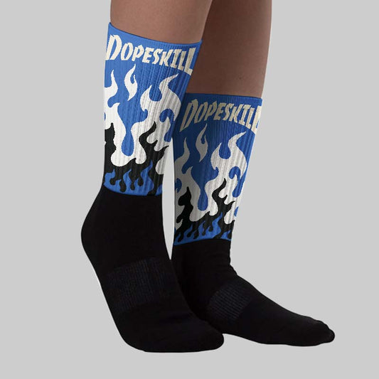 Travis Scott x Fragment 1s DopeSkill Sublimated Sock FIRE Graphic