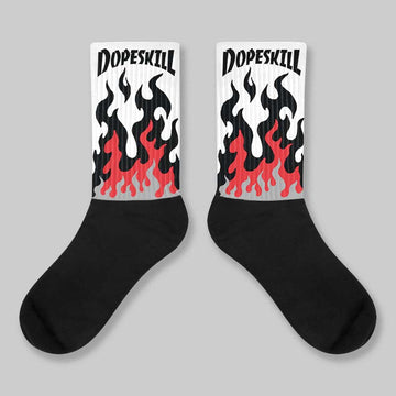 Space Jam 9s DopeSkill Sublimated Socks FIRE Graphic