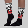 Space Jam 9s DopeSkill Sublimated Socks FIRE Graphic