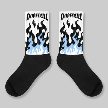 Oreo 6s DopeSkill Sublimated Socks FIRE Graphic