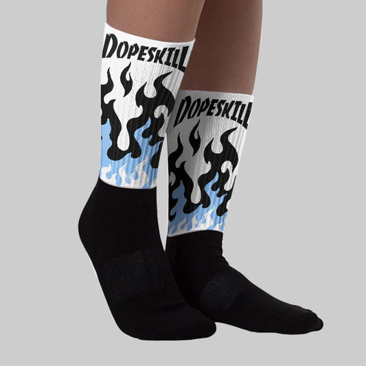 Oreo 6s DopeSkill Sublimated Socks FIRE Graphic