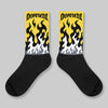 Tour Yellow 4s DopeSkill Sublimated Socks FIRE Graphic