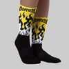 Tour Yellow 4s DopeSkill Sublimated Socks FIRE Graphic