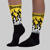 Tour Yellow 4s DopeSkill Sublimated Socks FIRE Graphic