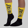 Tour Yellow 4s DopeSkill Sublimated Socks Hustle Graphic