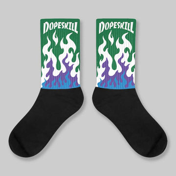 Bucks 12s DopeSkill Sublimated Socks FIRE Graphic