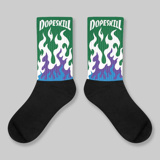 Bucks 12s DopeSkill Sublimated Socks FIRE Graphic