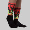 Halloween 5s DopeSkill Sublimated Socks FIRE Graphic