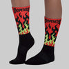 Halloween 5s DopeSkill Sublimated Socks FIRE Graphic