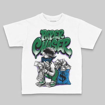 Jordan 12 Retro "Bucks" DopeSkill Toddler Kids T-shirt Paper Chaser Boy Graphic Streetwear - White 