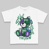 Jordan 12 Retro "Bucks" DopeSkill Toddler Kids T-shirt Smile Through The Pain Graphic Streetwear - White 