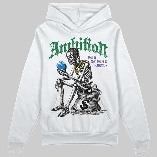 Jordan 12 Bucks DopeSkill Hoodie Sweatshirt Ambition Graphic Streetwear - White 