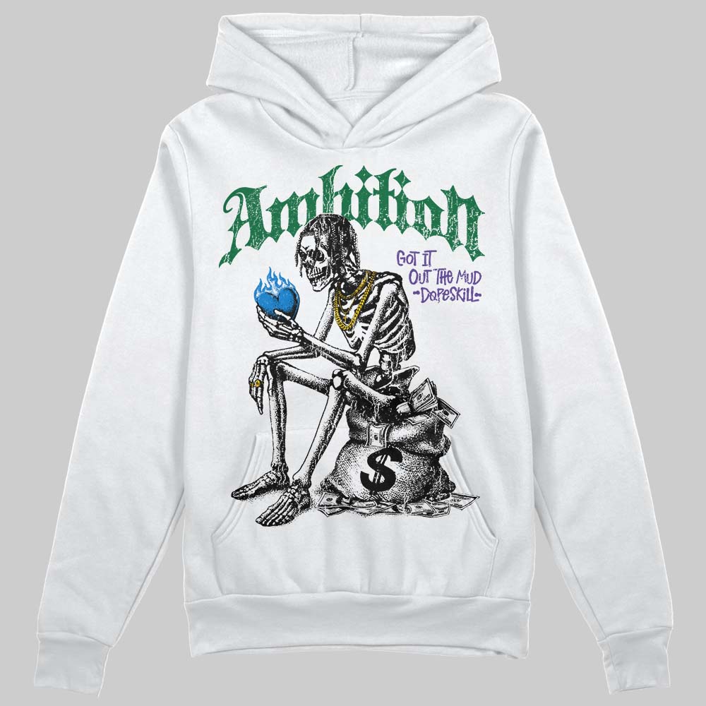 Jordan 12 Bucks DopeSkill Hoodie Sweatshirt Ambition Graphic Streetwear - White 