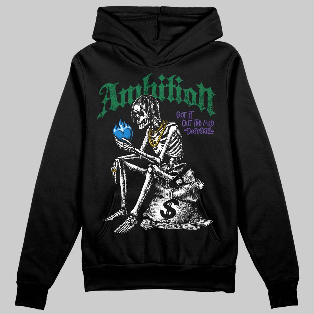 Jordan 12 Bucks DopeSkill Hoodie Sweatshirt Ambition Graphic Streetwear - Black