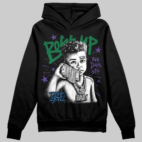 Jordan 12 Bucks DopeSkill Hoodie Sweatshirt Boss Up Graphic Streetwear - Black