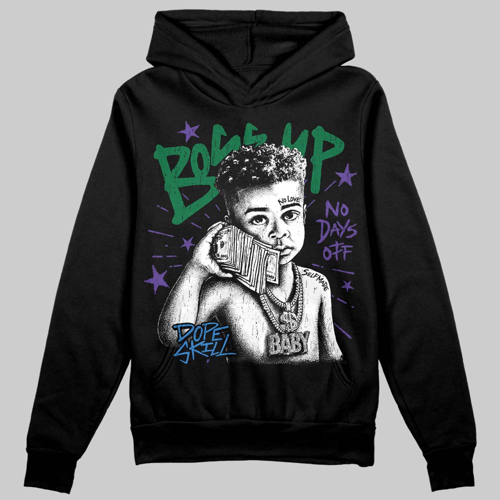 Jordan 12 Bucks DopeSkill Hoodie Sweatshirt Boss Up Graphic Streetwear - Black