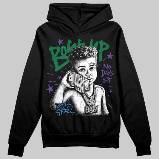 Jordan 12 Bucks DopeSkill Hoodie Sweatshirt Boss Up Graphic Streetwear - Black
