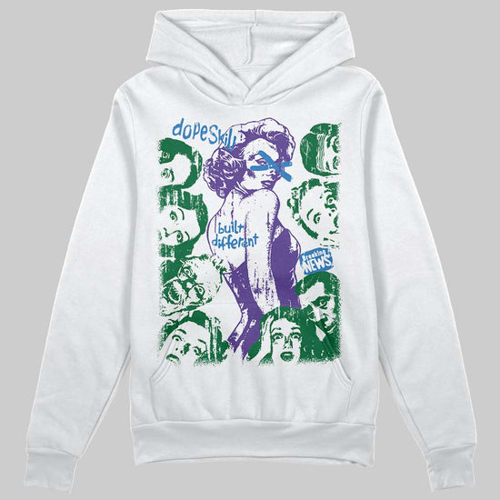Jordan 12 Bucks DopeSkill Hoodie Sweatshirt Built Different Graphic Streetwear - White