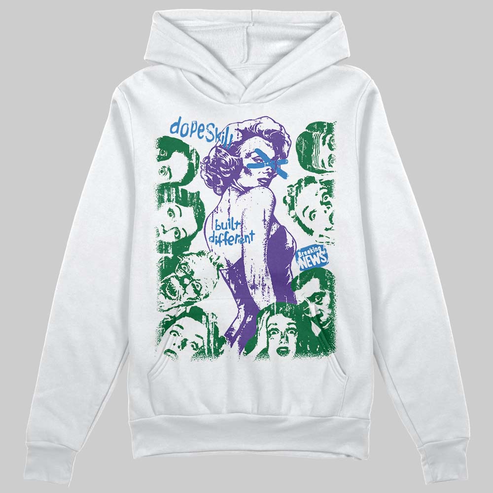 Jordan 12 Bucks DopeSkill Hoodie Sweatshirt Built Different Graphic Streetwear - White