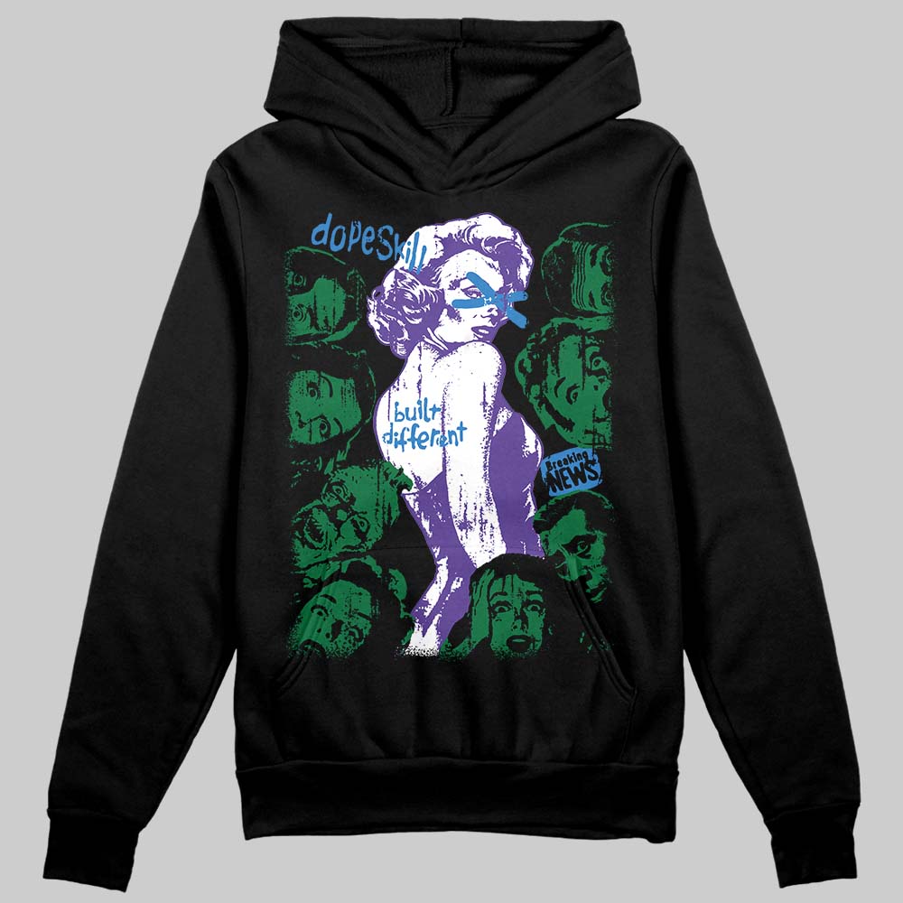 Jordan 12 Bucks DopeSkill Hoodie Sweatshirt Built Different Graphic Streetwear - Black