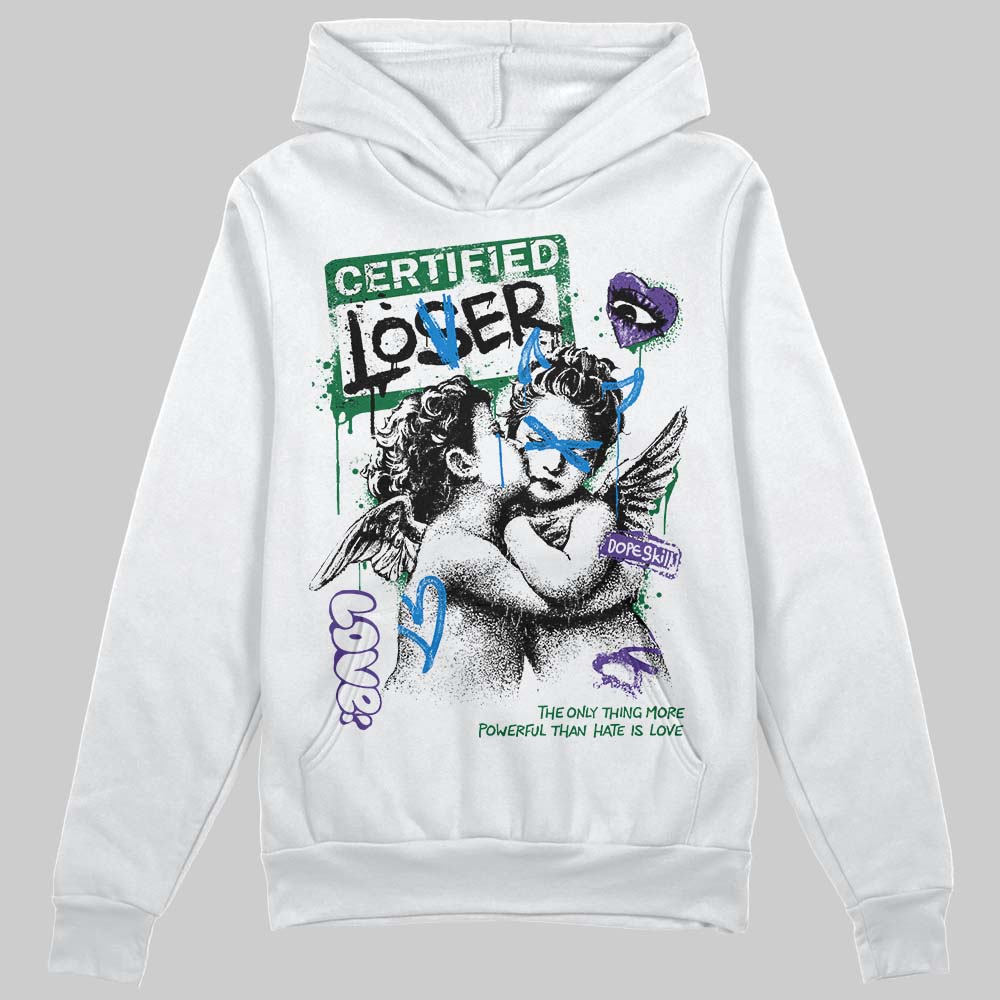 Jordan 12 Bucks DopeSkill Hoodie Sweatshirt Certified Lover Graphic Streetwear - White