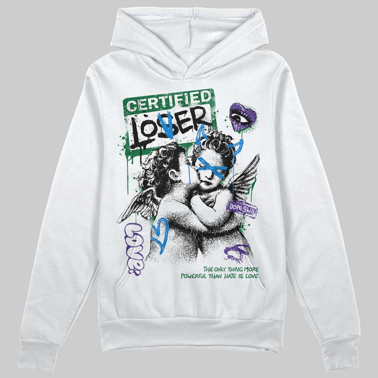 Jordan 12 Bucks DopeSkill Hoodie Sweatshirt Certified Lover Graphic Streetwear - White