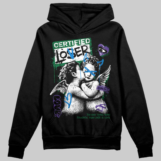 Jordan 12 Bucks DopeSkill Hoodie Sweatshirt Certified Lover Graphic Streetwear - Black