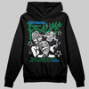 Jordan 12 Bucks DopeSkill Hoodie Sweatshirt Distorted Realms Graphic Streetwear - Black