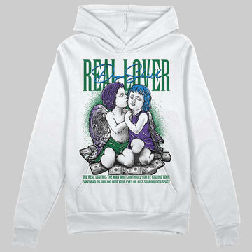 Jordan 12 Bucks DopeSkill Hoodie Sweatshirt Real Lover Graphic Streetwear - White