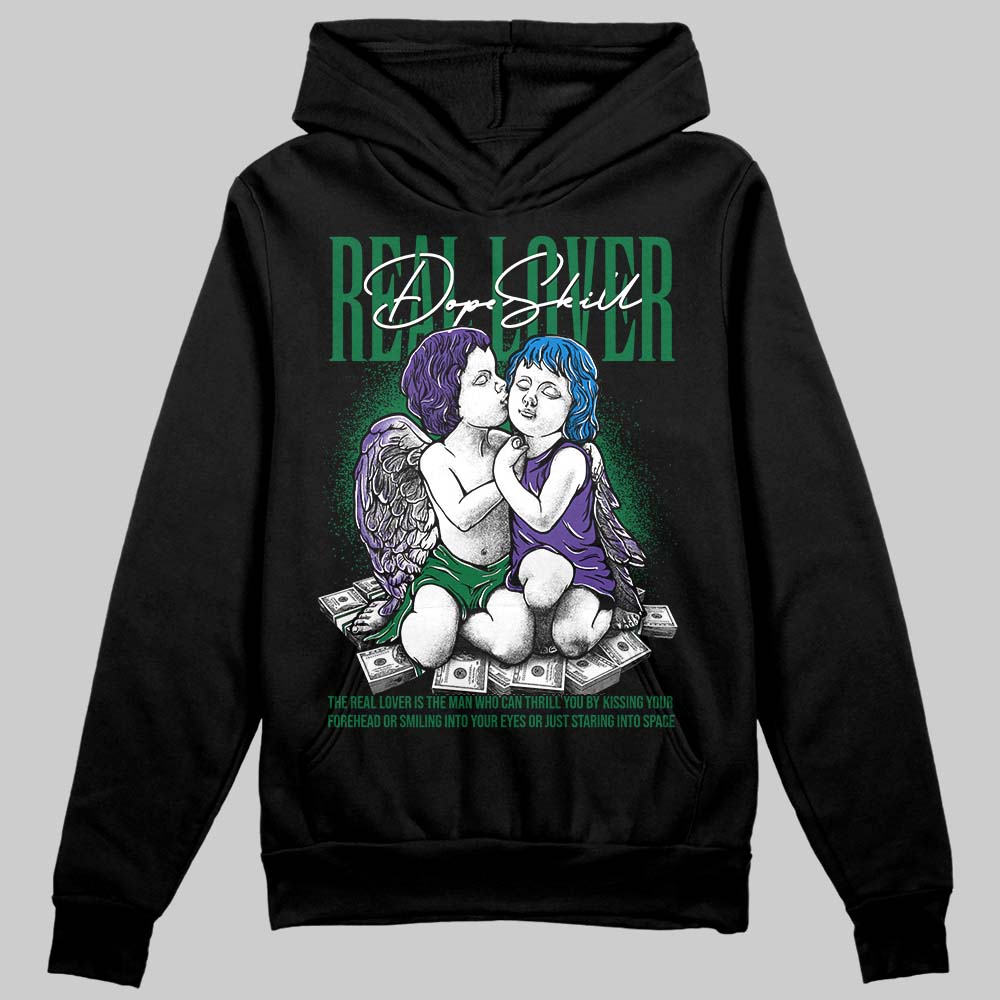 Jordan 12 Bucks DopeSkill Hoodie Sweatshirt Real Lover Graphic Streetwear - Black