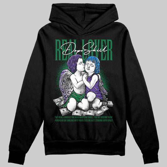 Jordan 12 Bucks DopeSkill Hoodie Sweatshirt Real Lover Graphic Streetwear - Black