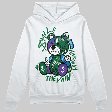 Jordan 12 Bucks DopeSkill Hoodie Sweatshirt Smile Through The Pain Graphic Streetwear - White