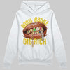 Jordan 4 Tour Yellow DopeSkill Hoodie Sweatshirt Born Broke Die Rich Graphic Streetwear - White