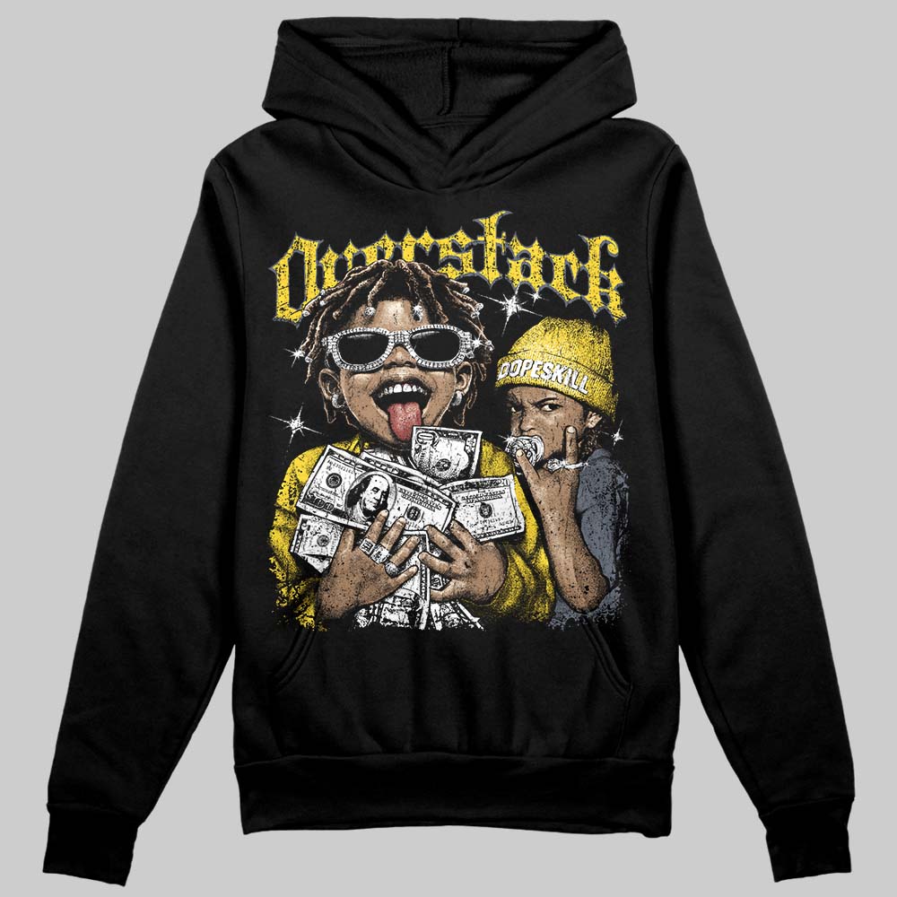 Jordan 4 Tour Yellow DopeSkill Hoodie Sweatshirt Overstack Graphic Streetwear - Black