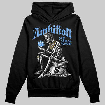 Jordan 5 Black University Blue DopeSkill Hoodie Sweatshirt Ambition Graphic Streetwear - Black