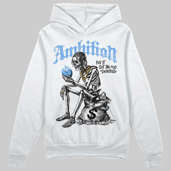 Jordan 5 Black University Blue DopeSkill Hoodie Sweatshirt Ambition Graphic Streetwear - White 